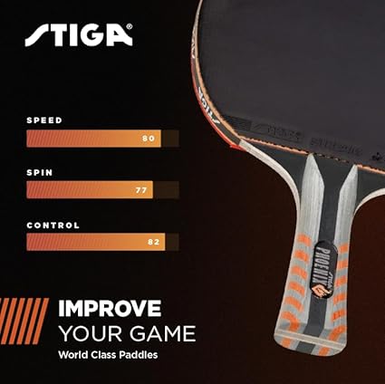 Phoenix Ping Pong Paddle - 5-Ply Ultra-Light Blade - 2mm Tournament-Approved Sponge - Flared Handle for Enhanced Control - Competitive Table Tennis Racket for Family Fun