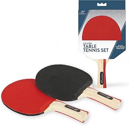 Ping Pong Paddle Sets - Choose 2 Player Table Tennis Paddle Set, or 4 Player Deluxe Kit with Balls and Storage Case