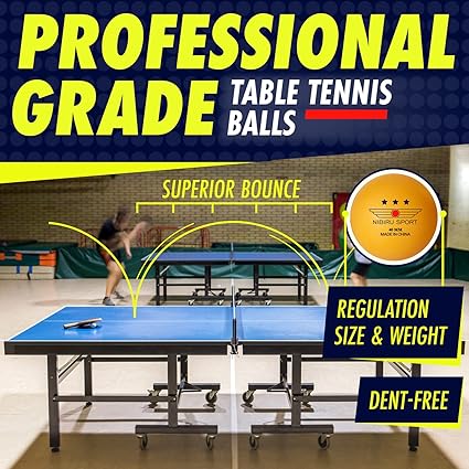 Professional Ping Pong Paddle Sets, 2 Paddle or 4 Paddle Table Tennis Set with Tournament Quality Balls and Carry Bag/Storage Case, Table Tennis Equipment & Ping Pong Accessories