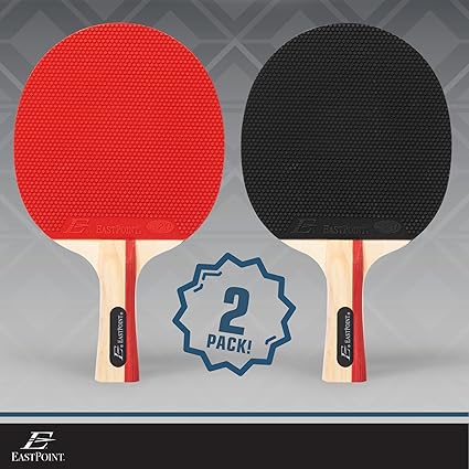 Ping Pong Paddle Sets - Choose 2 Player Table Tennis Paddle Set, or 4 Player Deluxe Kit with Balls and Storage Case