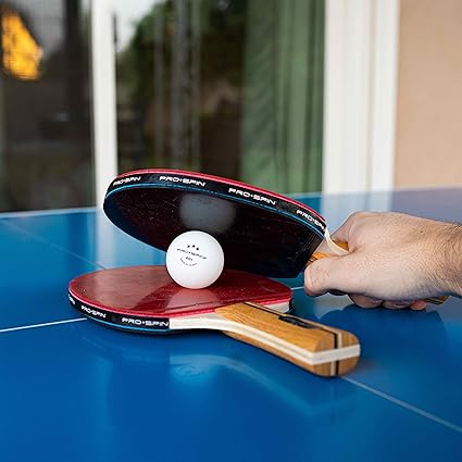 Ping Pong Paddles - High-Performance Set with Premium Table Tennis Rackets, 3-Star Ping Pong Balls, Compact Storage Case | Professional Quality Ping Pong Paddle Set | Indoor & Outdoor Games